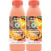 Garnier Fructis Shampoo Hair Food Ananas, Per Donare Luminosità a Capelli Lunghi e Spenti, Formula con 96% di Ingredienti di Origine Naturale, 350 ml (Confezione da 2)