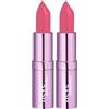 Neve Cosmetics rossetto cremoso concentrato Dessert à Lèvres dal delicato aroma di dolci | Mousse Framboise (Confezione da 2)