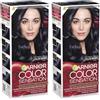 Garnier Color Sensation, Colorazione Permanente, 200 gr, no. 2.10 Bluastro Nero (Confezione da 2)