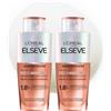 L'Oreal Paris L'ORÉAL PARIS Elseve Fiber Booster - Shampoo anti-caduta, per capelli chiari, senza solfati, frenare la caduta e la ridensifia, arricchito con Aminexil-R, da uomo e donna, 2 x 200 ml