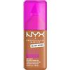 NYX Professional Makeup Fondotinta Soft Matte, Coprenza Modulabile, Tenuta Fino a 24H, Formula Arricchita con Acido Ialuronico, Guaranà e Vitamina C, Make Em Wonder Foundation, Light Nutmeg, 30 ml