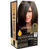 Thader TH Pharma Kit colorante senza ammoniaca per un piacevole odore con Liquid Gold, Colore 5.1 Castano chiaro