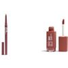 3INA MAKEUP - The Automatic Lip Pencil 565 + The Longwear Lipstick 503 - Matita Labbra Rosso marrone medio Waterproof + Rosetto Nudo Chiaro con Acido - Vegan - Cruelty Free