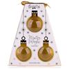 Accentra Set bagno WINTER MAGIC in cofanetto con 3 x 150 ml docciaschiuma, regalo donna Natale, profumo vaniglia muschio, colore bianco/oro/nero