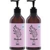 YOPE Sapone per le mani | Glicerina vegetale | Estratto di rabarbaro | Estratto di rosa | Idratante | Nutriente | Nutritivo | 98% Ingredienti Naturali | Formula vegana | Rabarbaro e rosa | 500ml