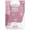 Equilibra Viso, Rosa Ialuronica Maschera Viso Idratante, Maschera in Tessuto 100% Naturale, Azione Idratante con Acqua di Rosa Fermentata, Acido Ialuronico, Olio di Avocado e Olio di Karité, Monodose