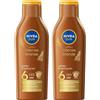 NIVEA Lozione solare al carotene SPF 6, 200 ml (Confezione da 2)
