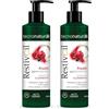 RestivOil Tecnonaturae Shampoo Illuminante Capelli Normali Frutti Iperfermentati Oli Leggeri Biodegradabile 250ml (Confezione da 2)