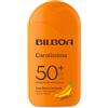 Bilboa, Carotissima Latte Solare SPF 50+, Abbronzante Corpo con Betacarotene, Protegge e Intensifica l'Abbronzatura, Adatto a Pelli Scure o Abbronzate, Resistente all'Acqua, 200 ml
