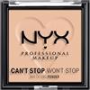 NYX Professional Makeup Fondotinta in polvere Can't Stop Won't Stop, Matte Finish, Light Medium