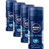 Beiersdorf NIVEA MEN Deodorante spray Dry Active da viaggio, deodorante con protezione anti-traspirazione 72h per una sensazione secca sulla pelle, deodorante spray antibatterico senza alcool etilico (35 ml)