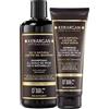 Kerargan - Duo Anti-Caduta Shampoo & Scrub all'Olio di Ricino Per Capelli Secchi, Fragili - Purifica, Fortifica, Favorisce la Crescita - Senza Solfati, Parabeni e Siliconi - 500ml + 250ml