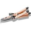 OBA Ferro Arricciacapelli Professionale OBA, Ceramica al Titanio, 33 cm, Riscaldamento Rapido 30 Secondi, Rose Gold