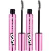 Essence Cosmetics Lash Like A Boss Instant Volume e Length Mascara Nero, Volumizzante, Arricciante, Nero, Intensiva, 9.5 ml (Confezione da 2)
