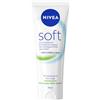 NIVEA Soft Tubo 75 ml, Crema idratante corpo, viso e mani per 72 ore, Crema multiuso rifrescante con Vitamina E e Olio di Jojoba, Assorbimento rapido, Per uso quotidiano, Per tutti i tipi di pelle