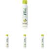 Vidal - Deodorante Spray Freschezza Intensa, Senza Sali di Alluminio, Effetto Asciutto fino a 48h, Fragranza Bergamotto e Zenzero, 150ml (Confezione da 4)
