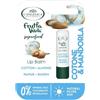 L'Angelica, Lip Balm Cotone & Mandorla, 12 Confezioni, Burrocacao con Ingredienti Sicuri e Naturali, Protegge da Freddo e Sole, Dermatologicamente Testato, Senza Oli Minerali, Coloranti e Petrolati