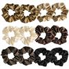 Elalove Scrunchies per Capelli, Elastici Capelli Donna in Raso, Elastici per Capelli Morbidi per Ragazze, Accessori Styling Capelli Multicolori (12Pcs)