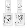 Rimmel London Smalto Unghie Super Gel French Manicure, Nail Polish Effetto Gel a Lunga Durata, 090 Porcelain, 12 ml (Confezione da 2)