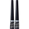 Rimmel London Scandaleyes Exaggerate Delineatore Occhi Liquido Matte, 2.5 ml, Nero (001 Black) (Confezione da 2)