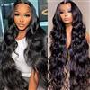 Lemoda 210% Densità 13x6 Body Wave Full Lace Frontale Virgin Capelli Umani Parrucche 30Inch 13x6 HD Trasparente Lace Front Parrucche 15A Brasiliano Pre pizzicate Con Capelli Del Bambino