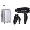 BEPER P301ASC100 Phon da viaggio, 1200W, Asciugacapelli pieghevole, 3 Temperature, 2 Velocità, Phon Piccolo e Leggero, Nero