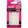 GLAM UP Glam'Up Paris - Unghie finte per bambini, copertura completa, facile da usare, autoadesive, 24 unghie finte per scatola, forma quadrata arrotondata, n. 149, French Manicure