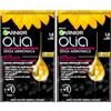 Garnier Olia Midnight Tinta Capelli, Colorazione Permanente Senza Ammoniaca, Copre il 100% dei Capelli Bianchi, Con Oli di Fiore di Origine Naturale, Formula Vegana, Nero Intenso (Confezione da 2)