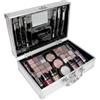 bonvoyage, Set Trucchi Donna, Include Rossetti, Ombretti, Fard, Smalto per Unghie, Pennelli Make Up e Specchio, Valigetta Portatile e Leggera, Bon Voyage