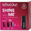 Semilac Shine With Me Set - 958 Jelly Blackberry, 959 Disco Black & 592 Jelly Cherry Smalto UV 7 ml - Edizione Limitata Jelly & Flash Effetti