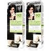 Cameleo - Color Essence - Crema Colorante - Nero - Colorazione "TONO SU TONO" - Effetto Fino a 8 Lavaggi - Colore Naturale e Profondo - Rinfresco del Colore - Nutrimento - 75g (Confezione da 2)