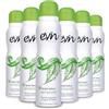 EVIN FEMME | Deodorante Donna Spray Emerald, Fragranza Bambù Acquatico e Legno di Cedro, Formula Attiva 24h, Dermatologicamente Testato, 6x150ml