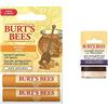 Burt's Bees Balsamo labbra idratante naturale, miele con cera d & rsquo;api & Trattamento per le labbra intensivo notte naturale, trattamento ultra emolliente per la cura delle labbra, 7