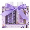 Accentra - Set doccia da donna, set regalo LaVENDEL in bella confezione regalo - 2 pezzi con gel doccia e lozione per il corpo - Set regalo per compleanno, San Valentino, festa della mamma e Natale