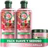 Herbal Essences Shampoo Aroma di Rose 2 x 350 ml + maschera 500 ml. Aiuta ad ammorbidire e idratare i capelli asciutti. Con Essenza Di Rose. Origine Naturale*