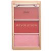 Revolution Beauty London Revolution Blush Icon, Blush Altamente Pigmentato, Formula Modulabile, Arricchito con Acido Ialuronico per una Pelle Idratata e Luminosa, Rebellious Red, 10g