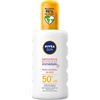 NIVEA SUN - Spray Solare Sensitive Protection Immediate FPS 50+ - Protegge Dagli UVA/UVB & Irritazioni Del Sole - Aloe Vera, Antiossidanti - Formula Non Profumata e Non Grassa - Pelle Sensibile - 200