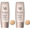 MB Milano - Fondotinta Love Foundation - BEIGE DORATO 03 - Leggero & Naturale - Idrata & Illumine (Confezione da 2)