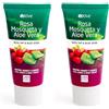 Ejove Crema alla Rosa Mosqueta e Aloe Vera 50 ml | Crema Rigenerante e Cicatrizzante per Viso Mani e Corpo | Trattamento Naturale per Rughe Smagliature e Cicatrici (Confezione da 2)