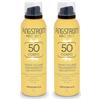 Angstrom Protect Spray Solare Trasparente Protettivo Corpo SPF 50, 200 ml (Confezione da 2)