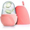 Romon Ice Face Roller, Rullo Di Ghiaccio Facciale In Silicone Con Gua Sha Viso, Disinfiamma, Restringe I Pori, Migliora L'elasticità Della Pelle, Strumento Per La Cura Quotidiana Della Pelle (Rosa)