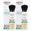 HAWAIIAN Tropic SPF 30 - Pennello per trucco solare minerale UVA/UVB, finitura opaca, senza parabeni profumati, 4,25 g (confezione da 2)