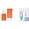 3INA MAKEUP - Vegan - The Vit C Orange Serum + The Every Single Day SPF50-15% di vitamina C stabilizzata - Crema solare SPF 50 - Skincare Set