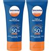 Leocrema - Crema Solare Viso SPF 50+, Tripla Protezione dai raggi solari, Resistente all'Acqua, 50ml (Confezione da 2)