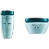 KERASTASE Kérastase, Résistance Force Architecte, Shampoo Riparatore, Per Capelli Danneggiati, 250 ml + Maschera Ristrutturante, 200 ml