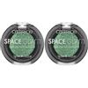 Catrice Cosmetics Ombretto Space Glam Chrome, lunga durata, risultato immediato, Ultra pigmentato, lucida, intensiva (1 g) (Confezione da 2)