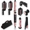 Cecotec Spazzola ad Aria Multistyler AirGlisse 8in1 Black. 1400W, Motore 110000 rpm, 8 Accessori, Coanda Tech 37 mm, Funzione Plasma Anti Crespo, Piastre Riscaldanti, Styling Professionale