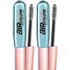 L'Oreal Paris L'Oréal Paris Mascara Waterproof Air Volume Mega, Mascara Volumizzante, Nero, 8.5 ml (Confezione da 2)