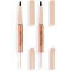 Revolution Beauty London Makeup Revolution, Fluffy Brow Filter Duo, Brow Pencil & Eyebrow Gel, Available in 5 Shades, Dark Brown, 1pc (Confezione da 2)