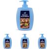 Felce Azzurra - Sapone Liquido Nutriente Ambra e Argan, Pelle Morbida - 300 ml (Confezione da 4)
